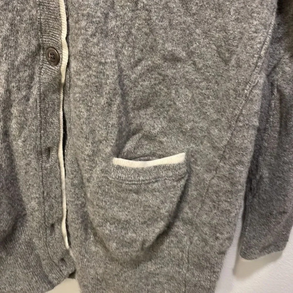 J. Crew woman’s grey and white button down sweater - Picture 3 of 13
